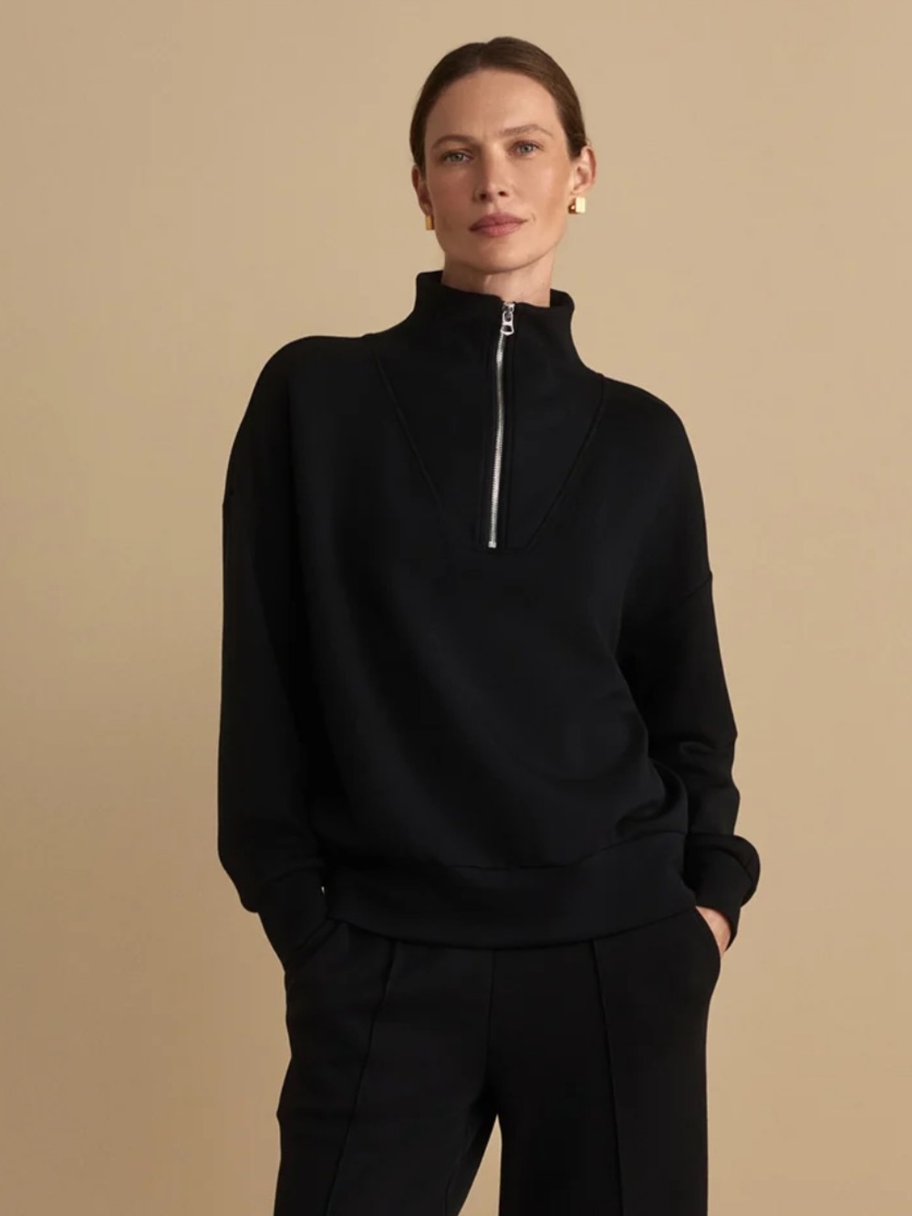 NWT VARLEY Hawley Half-Zip Sweat